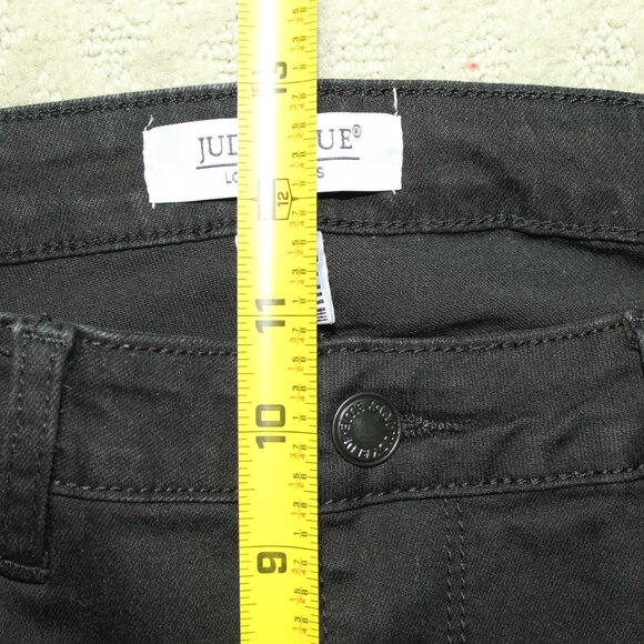 Judy Blue Jeans Leopard Patch Black Skinny Jeans 82168 - Size 15/32 - Picture 5 of 7